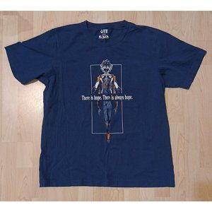 HTF NWOT Uniqlo Evangelion Collaboration T-shirt Kaworu Nagisa Size Large